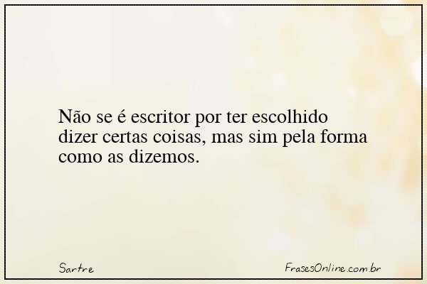 Frase de Sartre