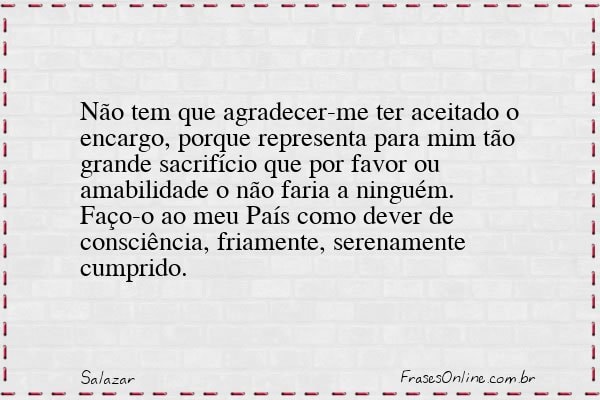 Frase de Salazar