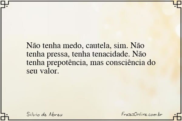 Frase de Silvio de Abreu