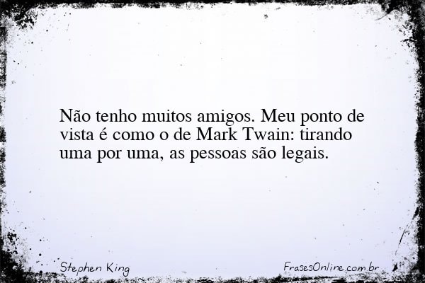 Frase de Stephen King