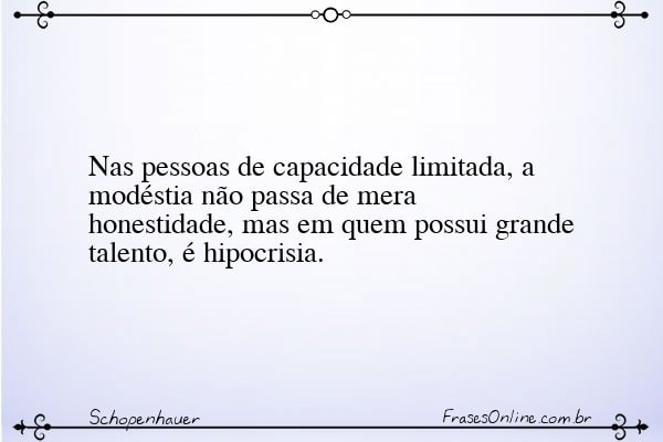 Frase de Schopenhauer