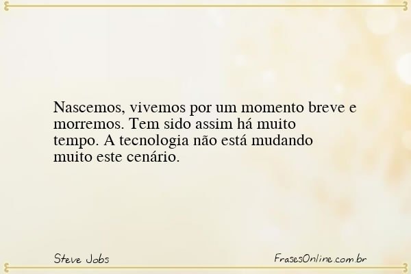 Frase de Steve Jobs