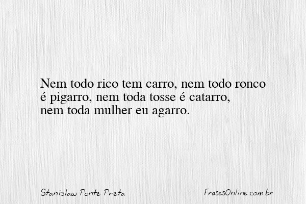 Frase de Stanislaw Ponte Preta