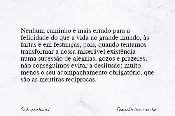 Frase de Schopenhauer