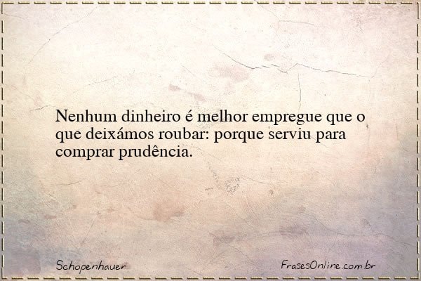 Frase de Schopenhauer