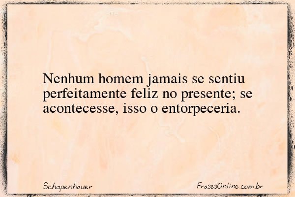 Frase de Schopenhauer