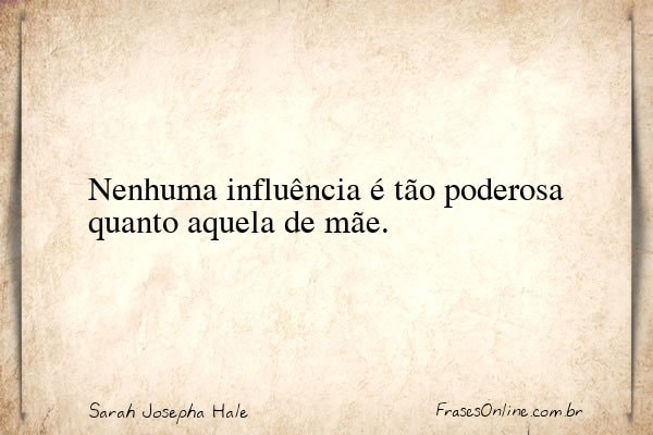 Frase de Sarah Josepha Hale