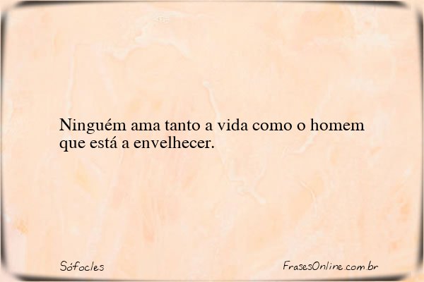 Frase de Sófocles