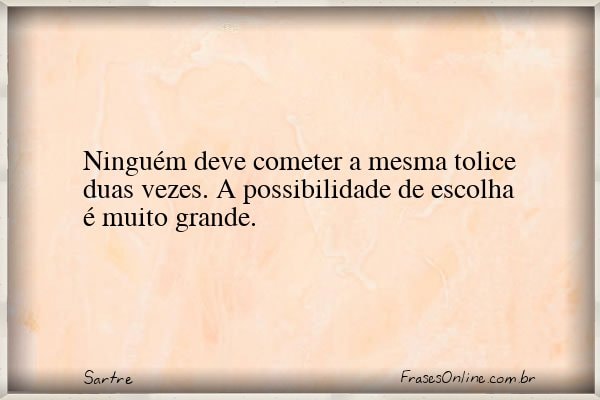 Frase de Sartre