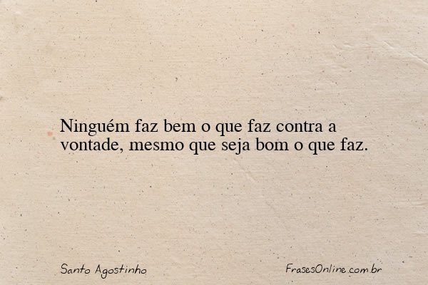 Frase de Santo Agostinho