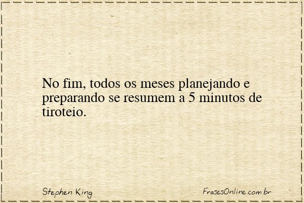 Frase de Stephen King