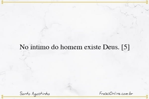 Frase de Santo Agostinho