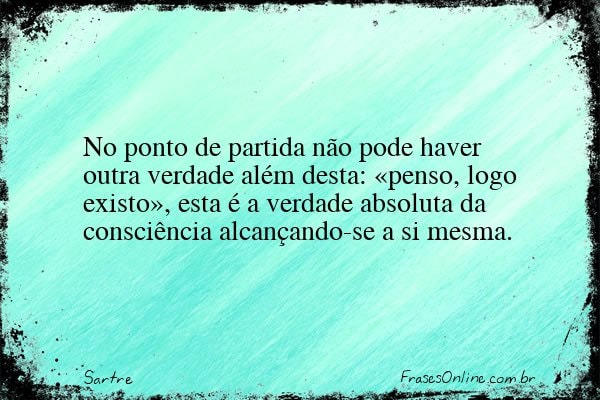 Frase de Sartre
