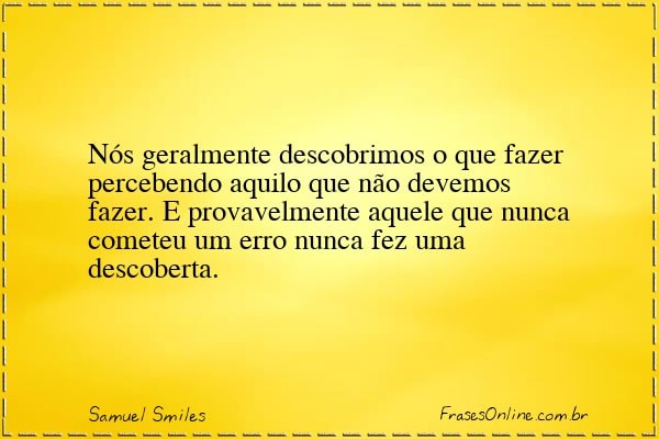 Frase de Samuel Smiles