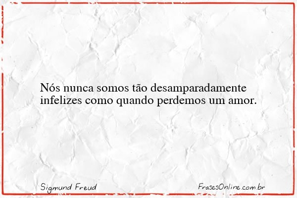 Frase de Sigmund Freud