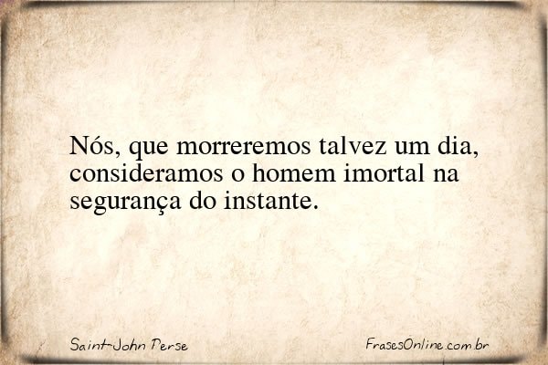 Frase de Saint-John Perse