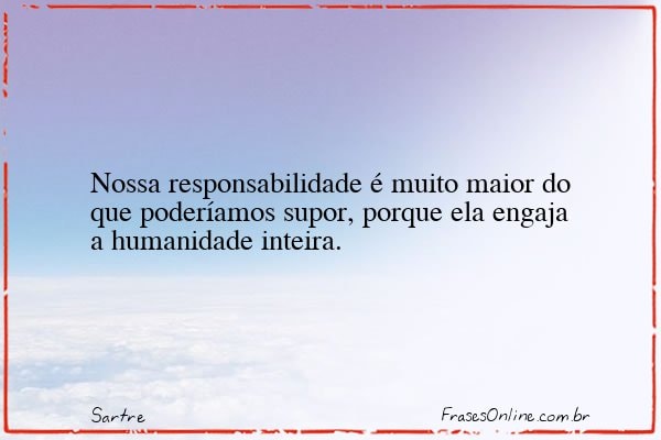 Frase de Sartre