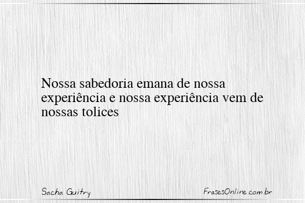 Frase de Sacha Guitry