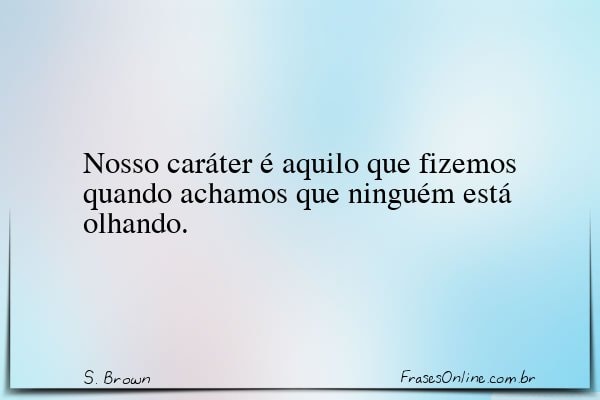 Frase de S. Brown