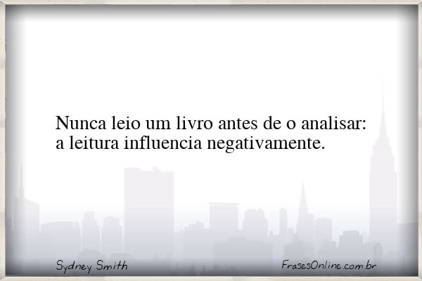 Frase de Sydney Smith
