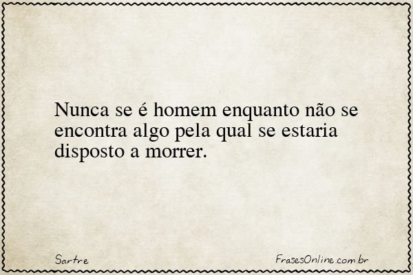 Frase de Sartre