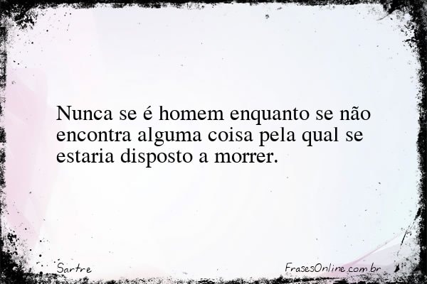 Frase de Sartre