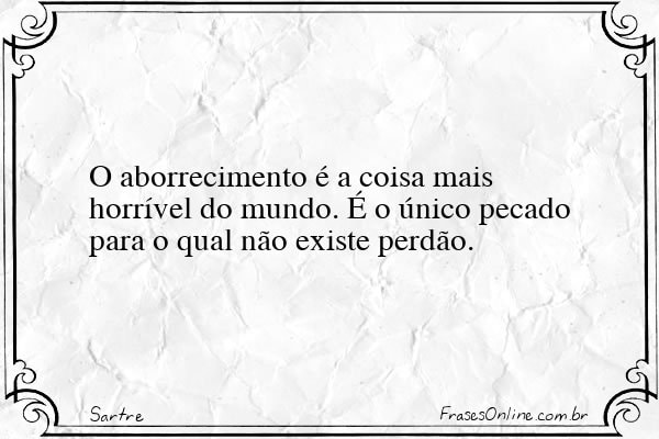 Frase de Sartre