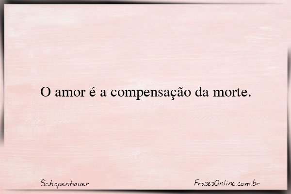 Frase de Schopenhauer