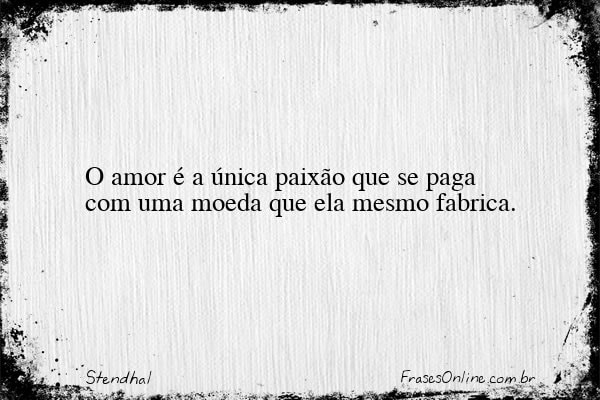 Frase de Stendhal