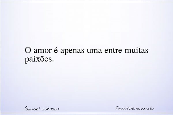 Frase de Samuel Johnson