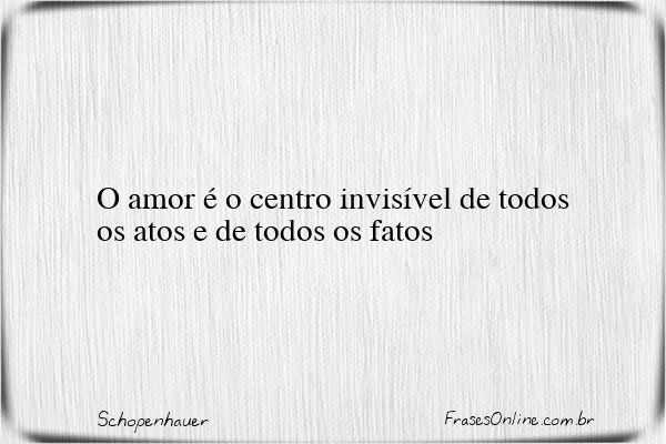 Frase de Schopenhauer