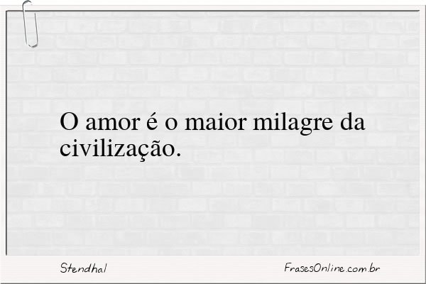 Frase de Stendhal