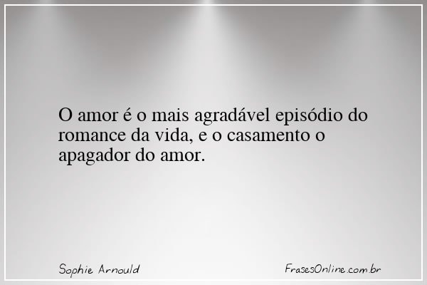 Frase de Sophie Arnould