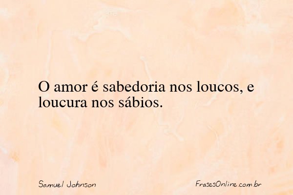 Frase de Samuel Johnson