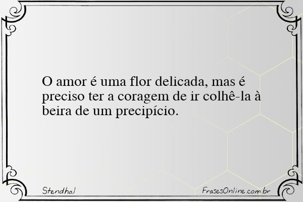 Frase de Stendhal