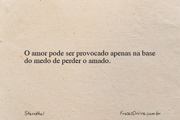 Frase de Stendhal