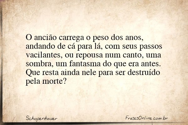 Frase de Schopenhauer