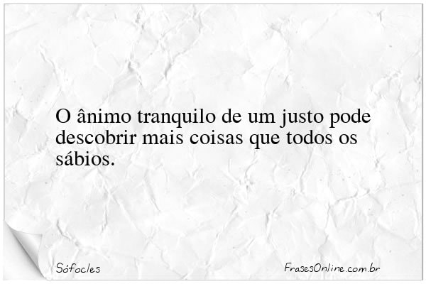 Frase de Sófocles