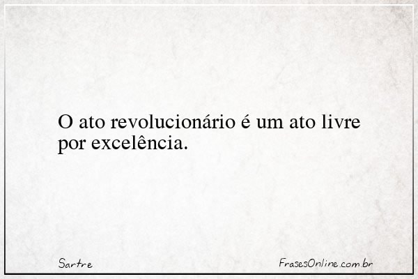 Frase de Sartre
