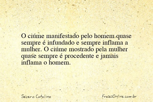 Frase de Severo Catalina