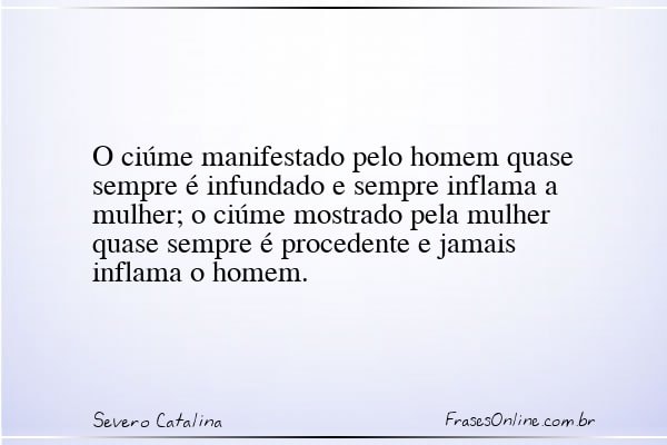 Frase de Severo Catalina