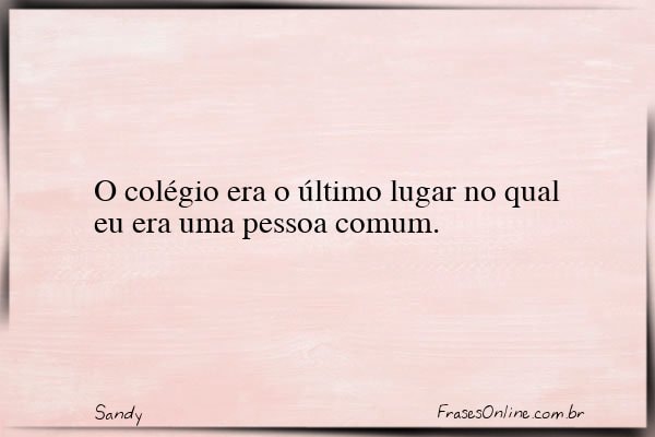 Frase de Sandy