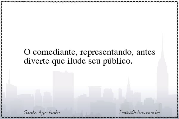 Frase de Santo Agostinho