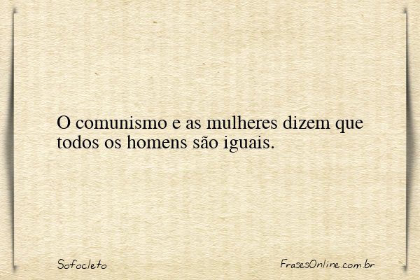 Frase de Sofocleto