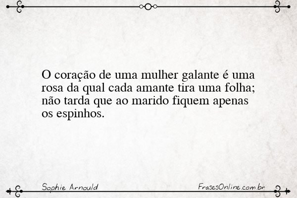 Frase de Sophie Arnould