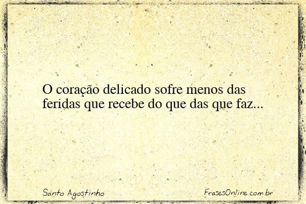Frase de Santo Agostinho