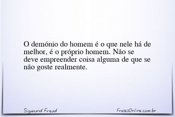 Frase de Sigmund Freud