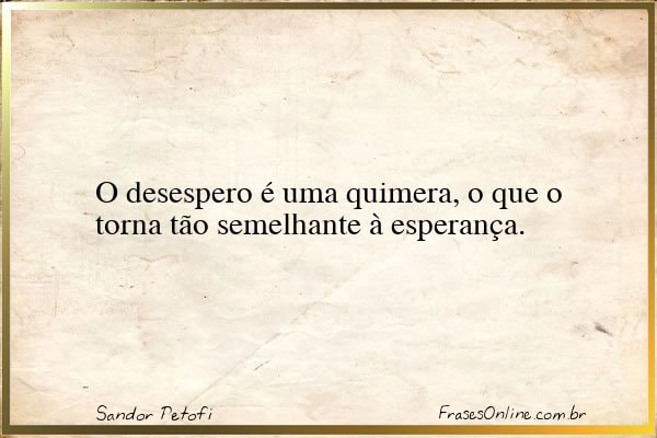 Frase de Sandor Petofi