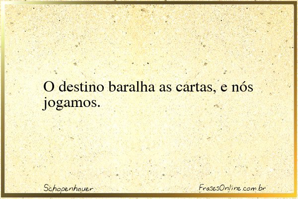 Frase de Schopenhauer