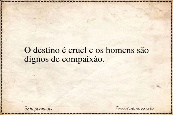 Frase de Schopenhauer